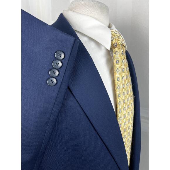 Shaquille O’Neal XLG Men’s Navy Nailhead Sport Coat Blazer Jacket Size 54 L